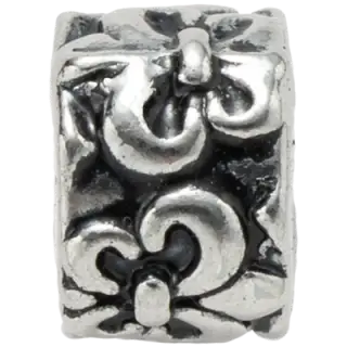 Tibetan Iris Barrel Bead