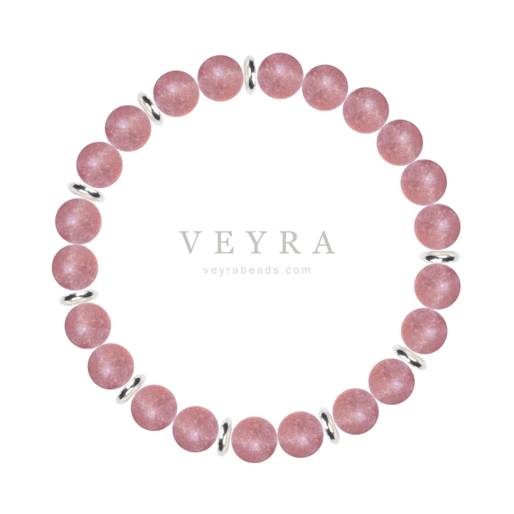 Strawberry Silk crystal bracelet
