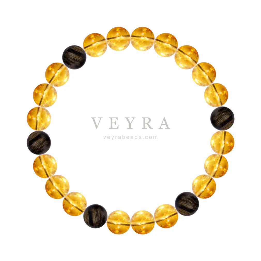 Citrine Crown crystal bracelet