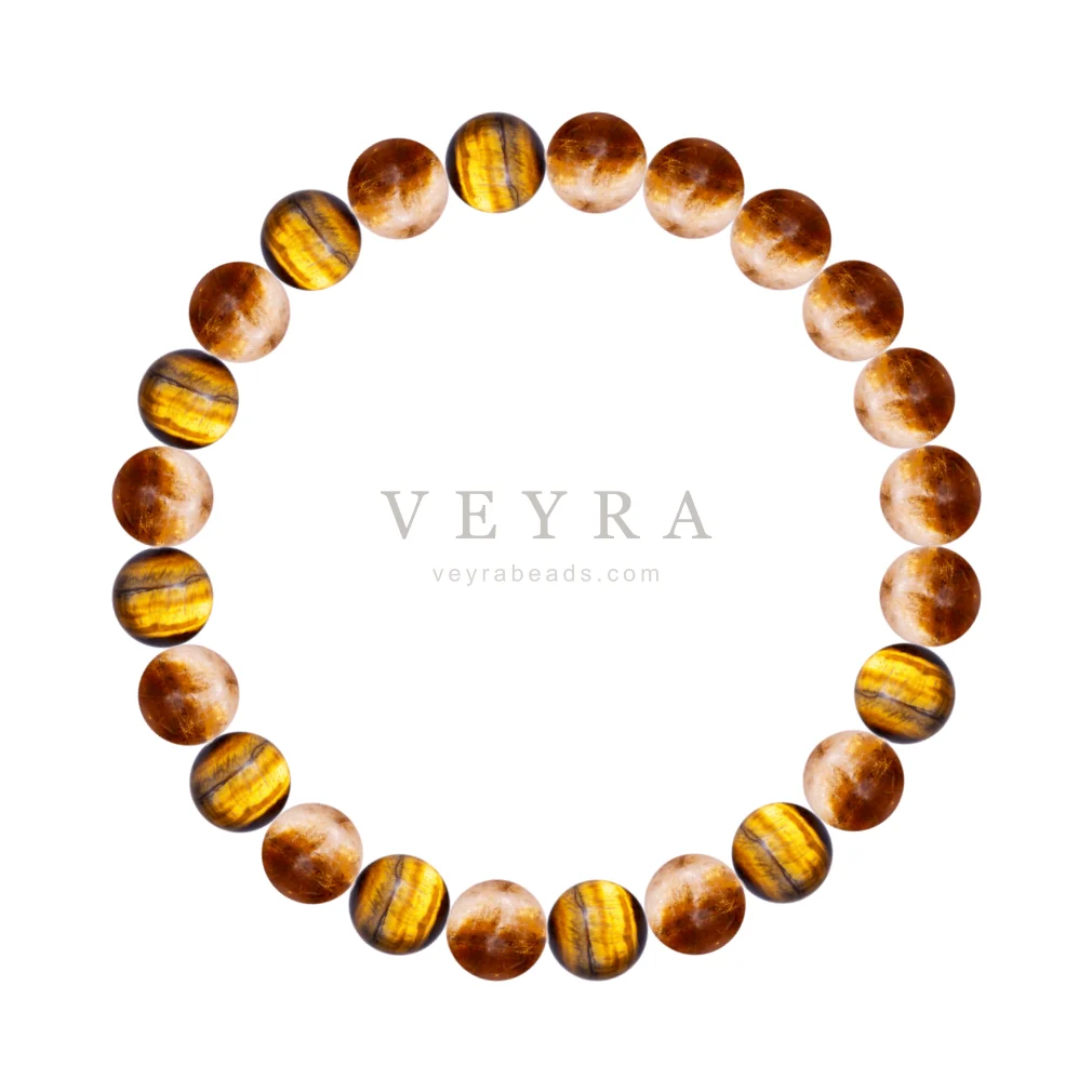 Citrine & Tiger crystal bracelet