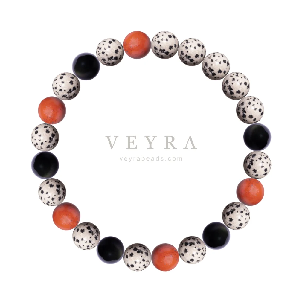 Dalmatian Earth crystal bracelet