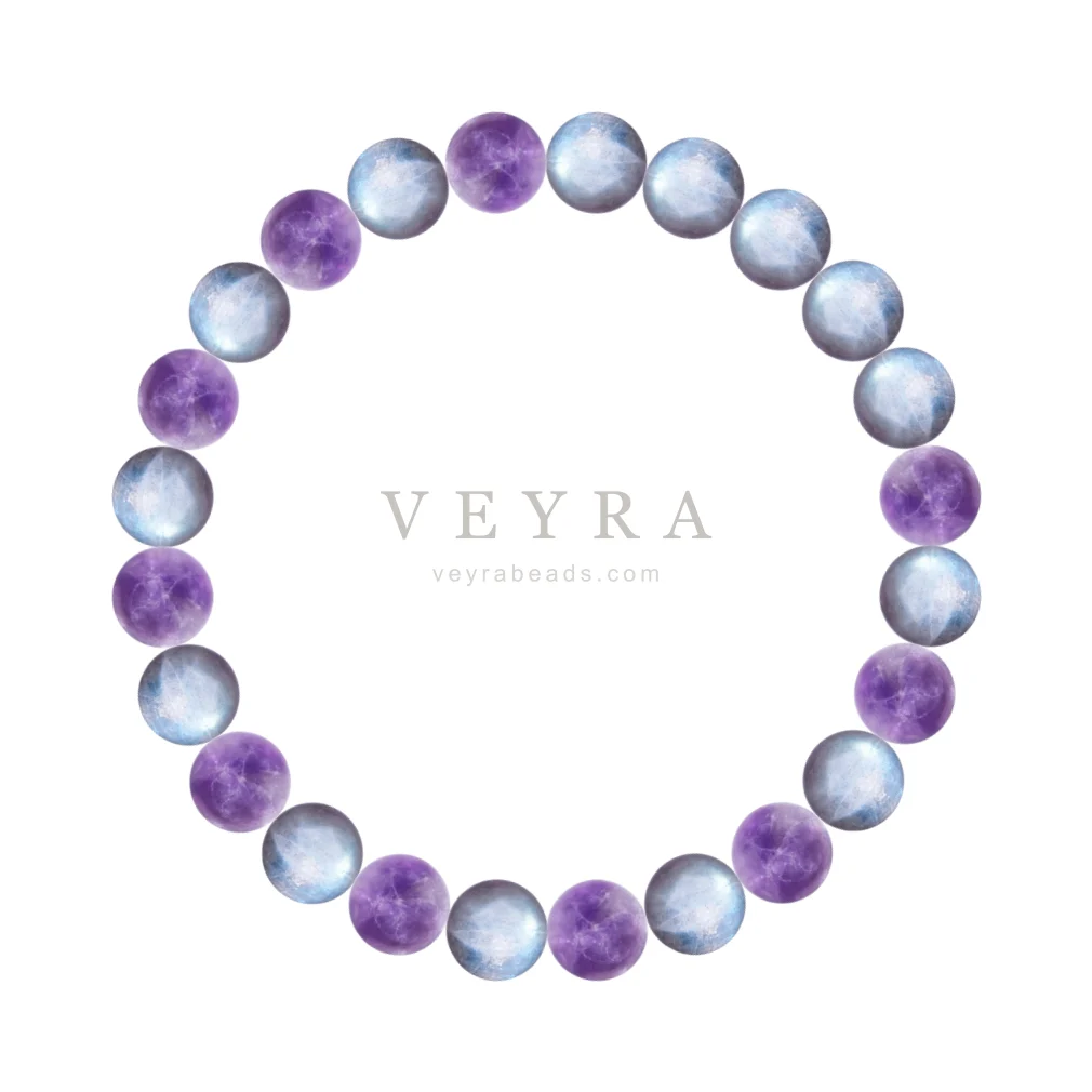 Moon & Amethyst crystal bracelet