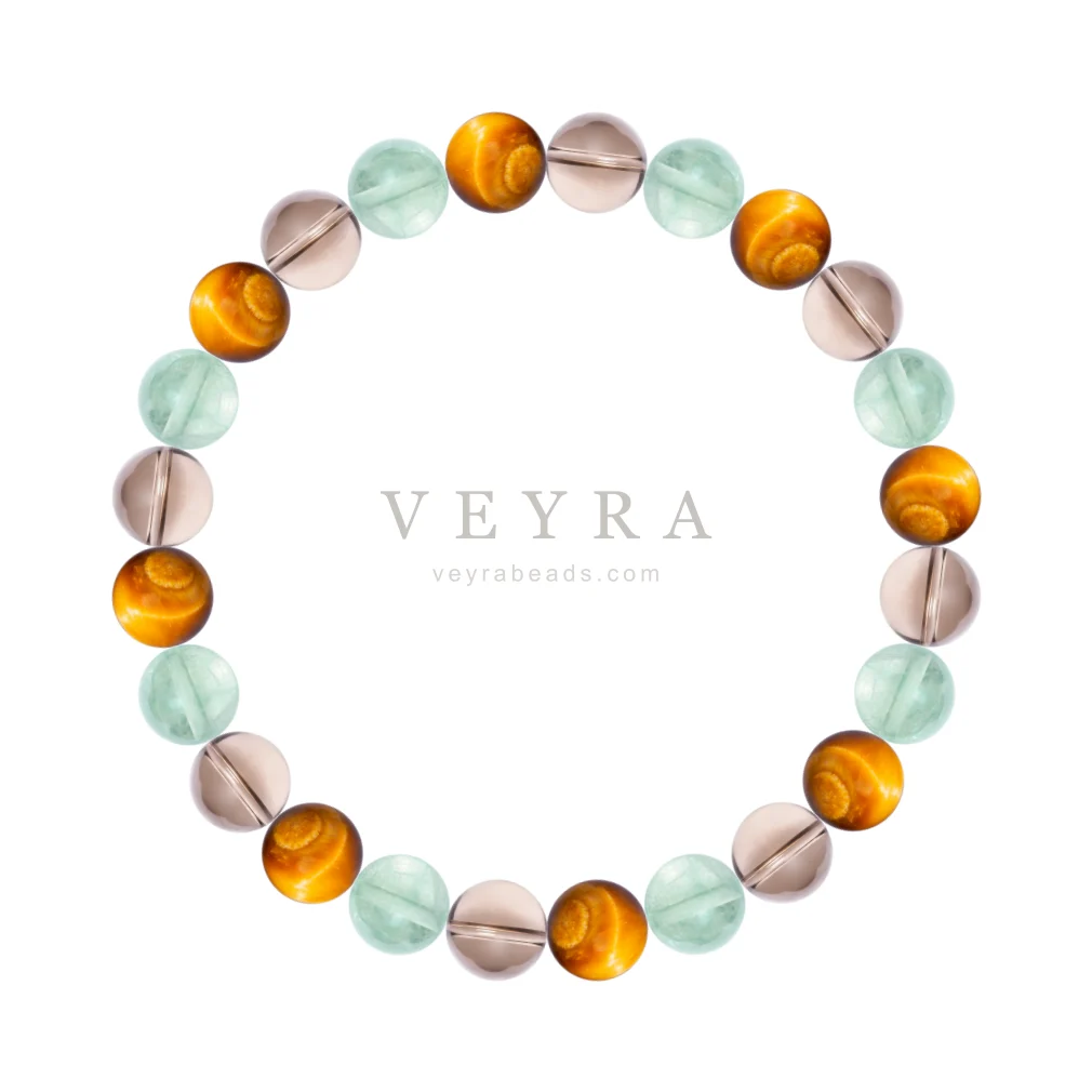 Triple Earth crystal bracelet